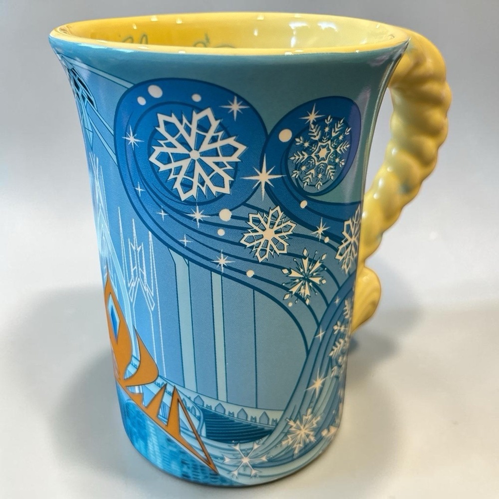 Disney Parks FROZEN Elsa Signature Deluxe Ceramic‎ Coffee Hot Cocoa Cup Mug